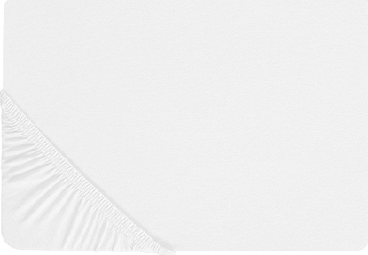 Изображение Beliani Baweniane przecierado z gumk 90 x 200 cm biae JANBU