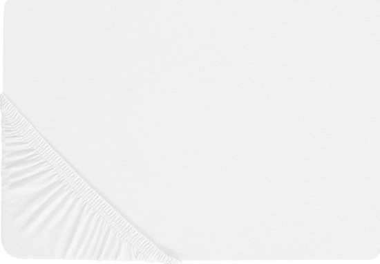 Изображение Beliani Baweniane przecierado z gumk 90 x 200 cm biae JANBU