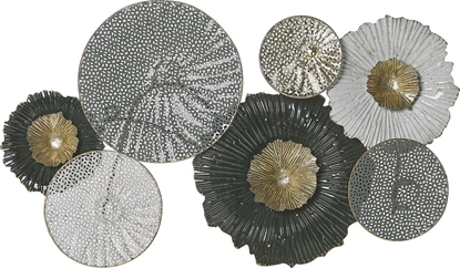 Изображение Beliani Dekoracja cienna czarno-srebrna ZIRCONIUM