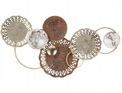 Изображение Beliani Dekoracja cienna PLUTONIUM Metal Kolorowy 48 cm