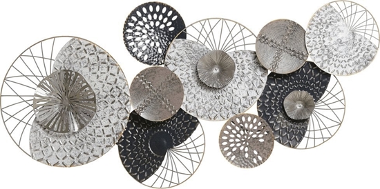 Изображение Beliani Dekoracja cienna srebrno-czarna CESIUM