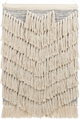 Изображение Beliani Dekoracja cienna z frdzlami beowa KOTRA