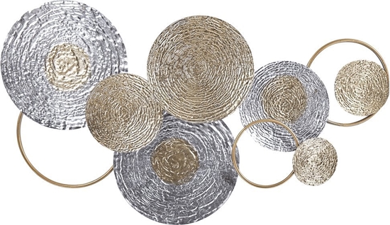 Изображение Beliani Dekoracja cienna zoto-srebrna VANADIUM