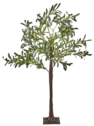 Изображение Beliani Dekoracja ogrodowa LED drzewko ze wiatekami 120 cm zielona CELIONI