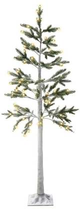 Изображение Beliani Dekoracja ogrodowa LED drzewko ze wiatekami 180 cm biaa ALBIONI