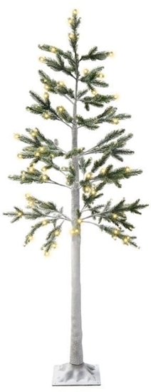 Изображение Beliani Dekoracja ogrodowa LED drzewko ze wiatekami 180 cm biaa ALBIONI