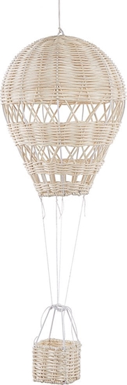 Изображение Beliani Dekoracja wiszca rattanowa latajcy balon BEMBA!