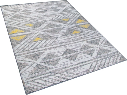 Изображение Beliani Dywan 160 x 230 cm szaro-óty KARGI