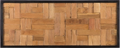 Изображение Beliani Drewniana dekoracja cienna TOLUCA