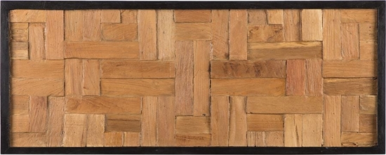 Изображение Beliani Drewniana dekoracja cienna TOLUCA