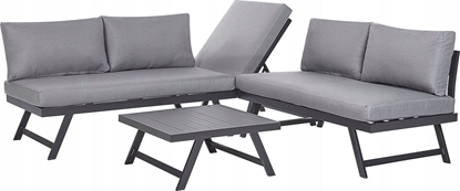 Picture of Beliani Duy zestaw wypoczynkowy dla 5 osób Uniwersalny Aluminium Szary COCCORINO