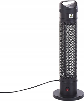Изображение Beliani Elektryczny promiennik wolnostojcy halogenowy 1000 W czarny KRAKATOA