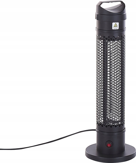 Изображение Beliani Elektryczny promiennik wolnostojcy halogenowy 1000 W czarny KRAKATOA
