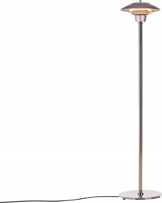 Изображение Beliani Elektryczny promiennik wolnostojcy halogenowy 1500 W srebrny ASKJA