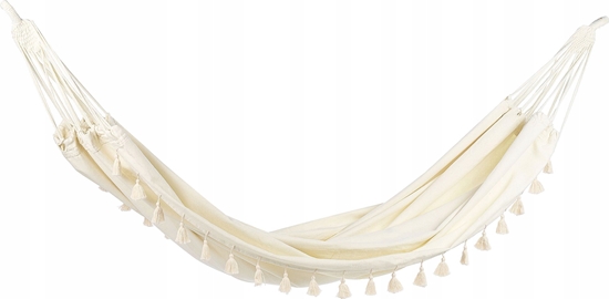 Изображение Beliani Hamak ogrodowy baweniany beowy VERCELLI