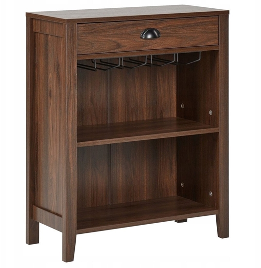 Изображение Beliani Komoda ciemne drewno WALKERSTON