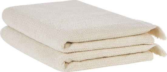 Picture of Beliani Komplet 2 rczników bawenianych frotte beowy ATIU