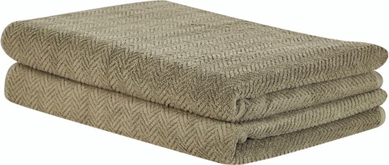 Picture of Beliani Komplet 2 rczników bawenianych frotte zielony MITIARO
