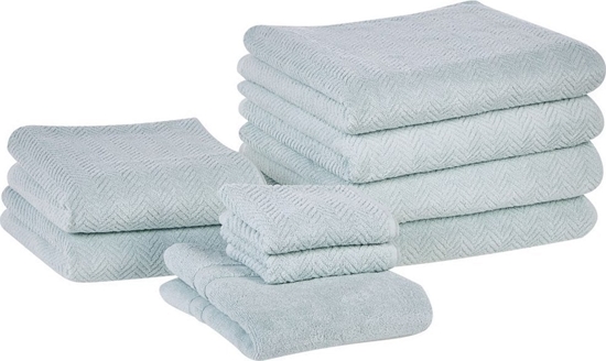 Picture of Beliani Komplet 9 rczników bawenianych frotte mitowy MITIARO