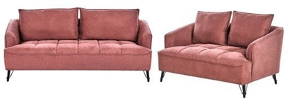 Picture of Beliani Komplet wypoczynkowy 5-osobowy burgundowy HOBRO