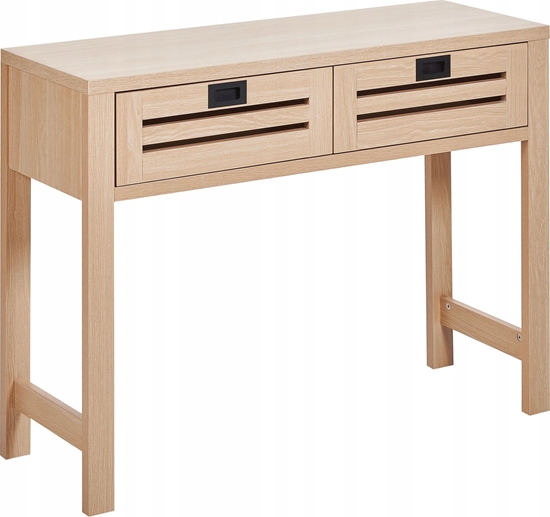 Picture of Beliani Konsola 2 szuflady jasne drewno RANDA