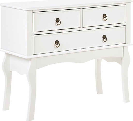 Picture of Beliani Konsola 3 szuflady biaa LAMAR