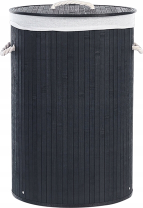 Picture of Beliani Kosz bambusowy z pokryw Czarny SANNAR