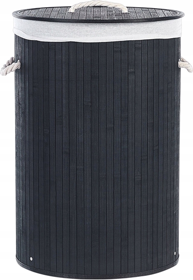 Picture of Beliani Kosz bambusowy z pokryw Czarny SANNAR
