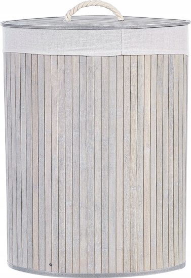 Picture of Beliani Kosz bambusowy z pokryw jasnoszary MATARA