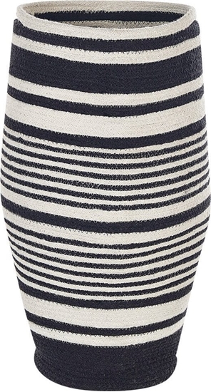 Picture of Beliani Kosz baweniany biao-czarny ARRAH