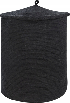 Picture of Beliani Kosz baweniany z pokryw czarny SILOPI