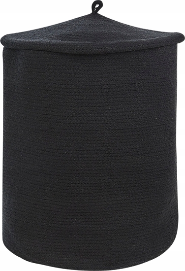 Picture of Beliani Kosz baweniany z pokryw czarny SILOPI