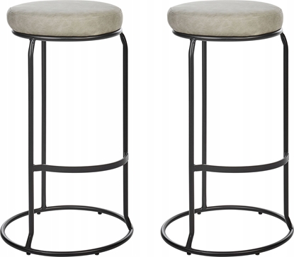 Picture of Beliani Krzeso barowe Zestaw 2 Jasnoszary MILROY