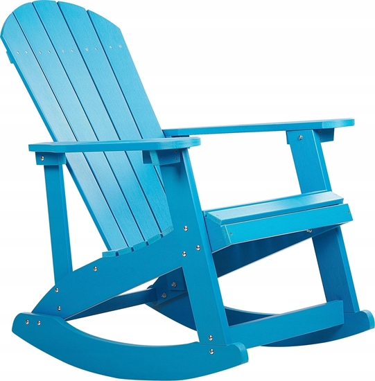 Picture of Beliani Krzeso ogrodowe MDF Niebieski ADIRONDACK