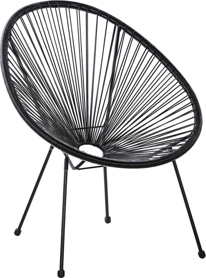 Picture of Beliani Krzeso rattanowe czarne ACAPULCO II