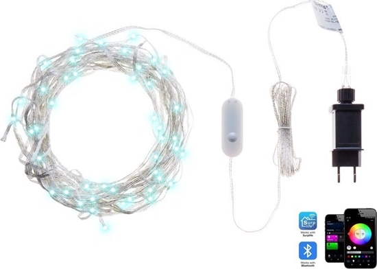 Picture of Beliani Kurtyna wietlna kolorowa Smart LED z aplikacj 150 cm KULUSUK