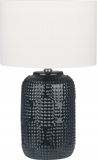 Picture of Beliani Lampa stoowa ceramiczna ciemnoniebieska MUSSEL