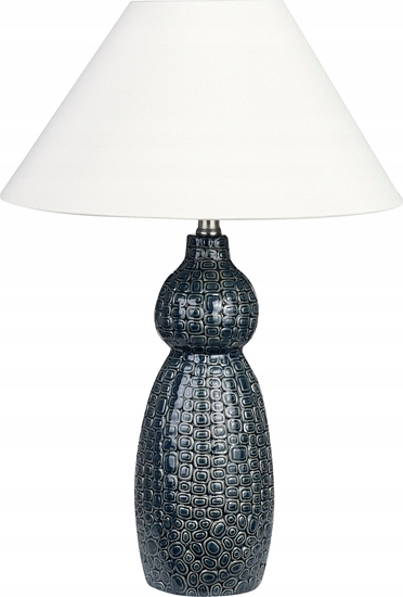 Picture of Beliani Lampa stoowa ceramiczna ciemnoniebieski z biaym MATINA