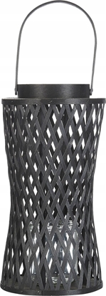 Picture of Beliani Lampion bambusowy 38 cm czarny MACTAN