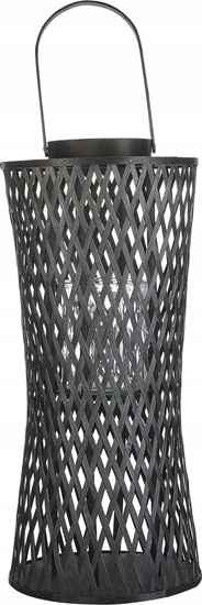 Picture of Beliani Lampion bambusowy 58 cm czarny MACTAN