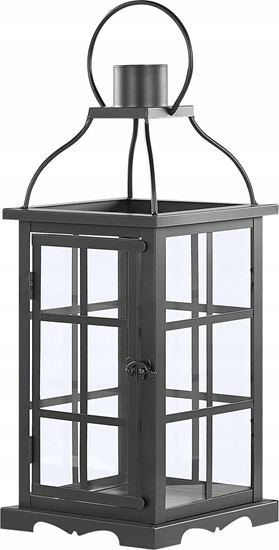 Picture of Beliani Lampion metalowy 36 cm czarny CLARA!