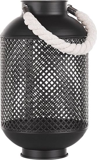 Picture of Beliani Lampion metalowy czarny CORON