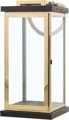 Picture of Beliani Lampion szklany mosiny BORNEO