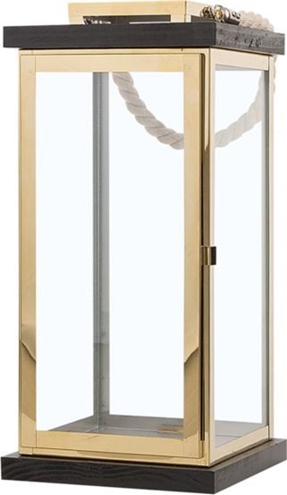 Picture of Beliani Lampion szklany mosiny BORNEO