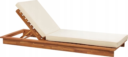 Picture of Beliani Leak ogrodowy drewniany z poduszk bia GRANARI