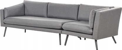 Picture of Beliani Naronik Sofa prawostronna dla 3 osób Prawostronny Tkanina Szary LORETELLO