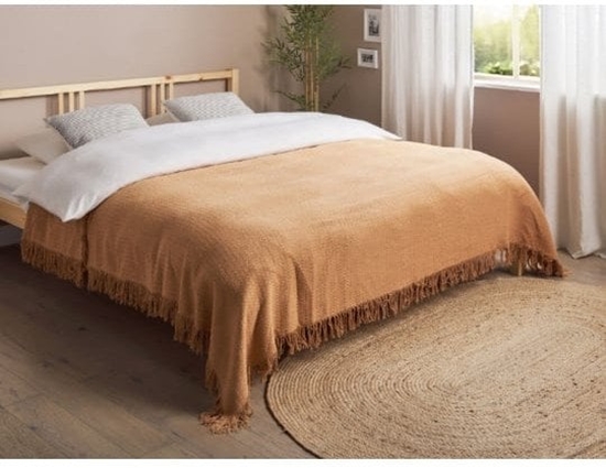Изображение Beliani Narzuta na óko YERBENT Bawena 200 x 220 cm Zoty brz