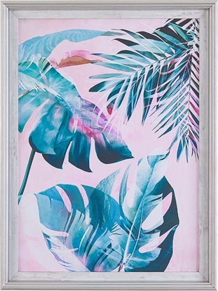 Изображение Beliani Obraz w ramie 30 x 40 cm niebiesko-róowy AGENA