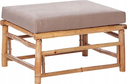 Picture of Beliani Otomana ogrodowa bambusowa beowoszara CERRETO