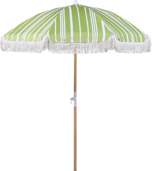 Picture of Beliani Parasol ogrodowy  150 cm zielony z biaym MONDELLO